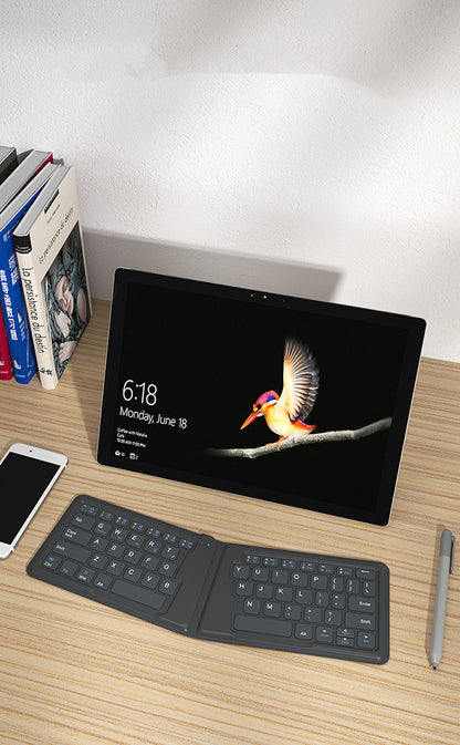 Compatible with Apple, Aerospace Folding Bluetooth Keyboard
