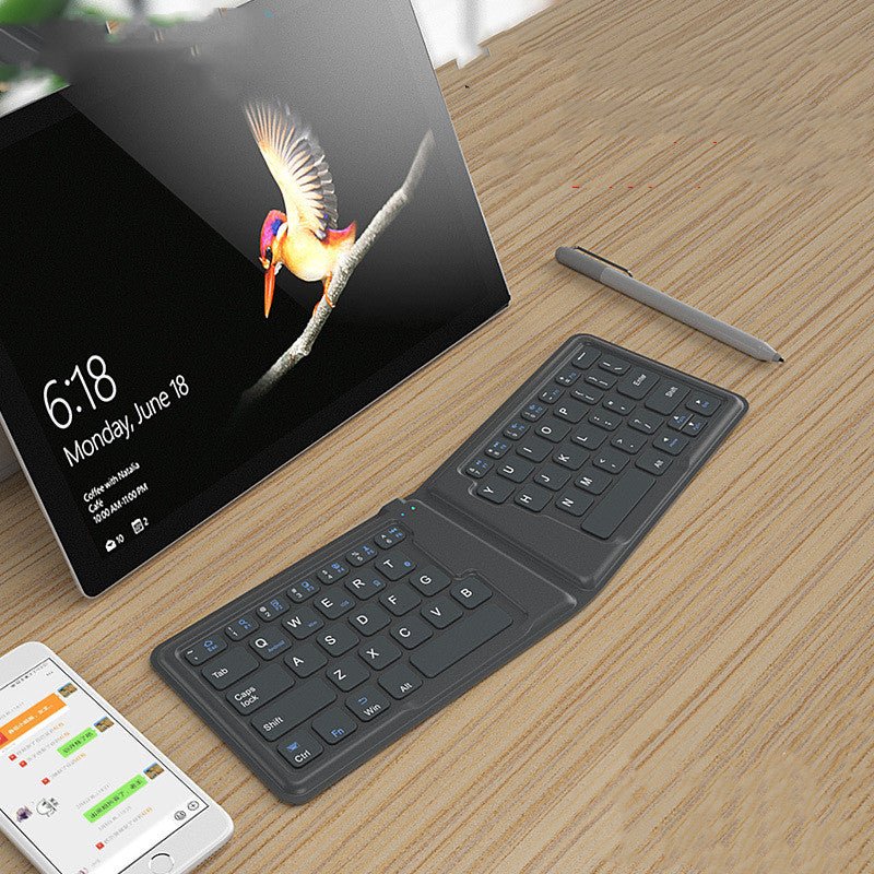 Compatible with Apple, Aerospace Folding Bluetooth Keyboard