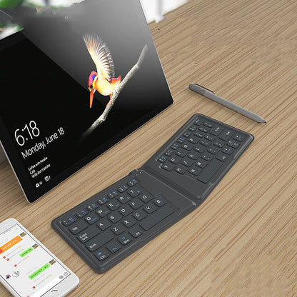 Compatible with Apple, Aerospace Folding Bluetooth Keyboard