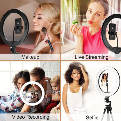 Tripod with Frame Light, Compatible with Apple, Dimmable light